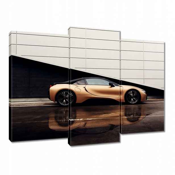 Obraz 90x70 Zlaté Bmw Auto