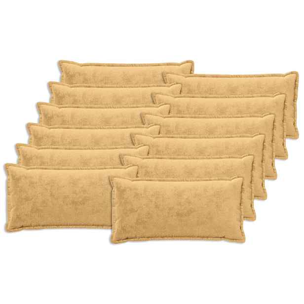 vidaXL Povlak na polštář 12 ks HOUTEN Taupe 40 x 80 cm Flanel