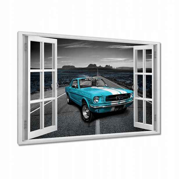 Obrazy 90x60 Modrý Ford Mustang