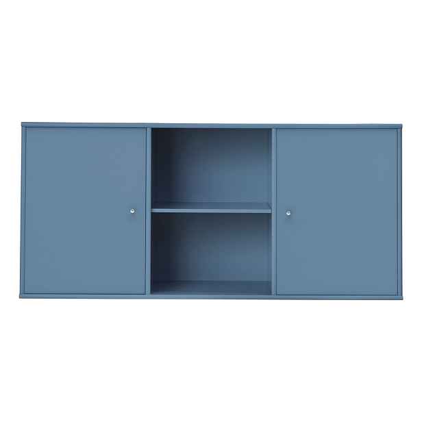 Modrá nízká závěsná komoda 133x61 cm Mistral – Hammel Furniture