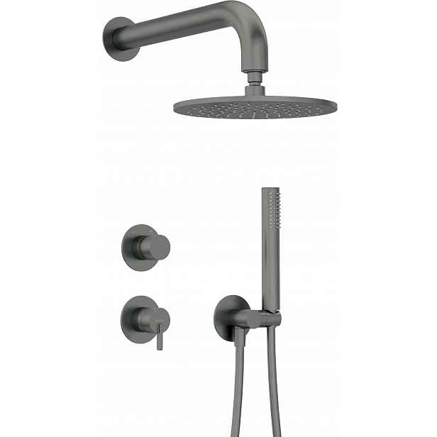 Sprchový set pod omítku titanium Deante Silia BQS_C9YK
