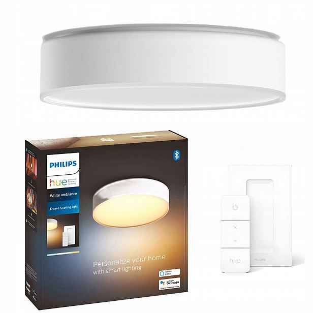 Stropní Svítidlo Stropní Svítidlo Nástěnný 9,5 W 26 cm Bílá Philips Hue dálkový ovladač