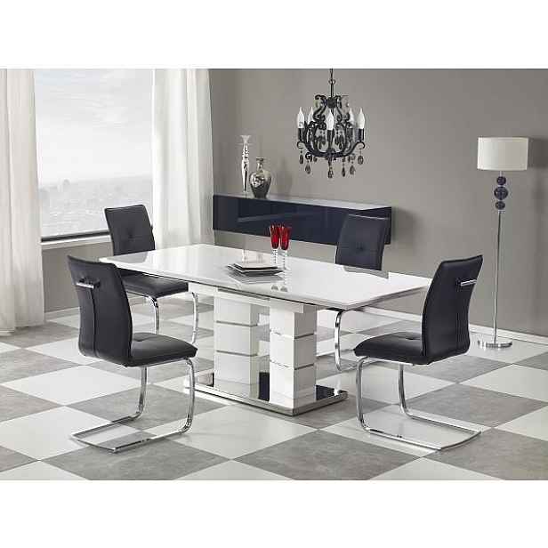 luxusní jídelní stůl Loora, bílý HELCEL