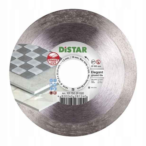 Diamantový kotouč Distar Elegant pro řezání glazovaných dlaždic o průměru 100 mm
