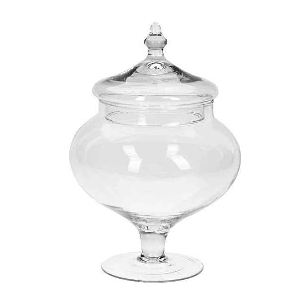 Excellent Houseware Skleněná dóza AURELIA 28 cm čirá