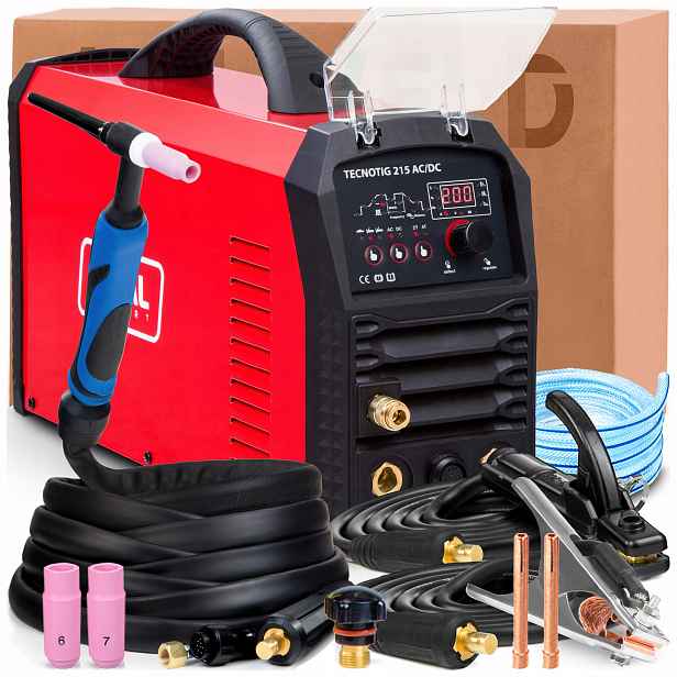 Invertorová Svářečka Ideal Tecno Tig 215 Ac/dc Hf Lift Puls Mma 230V 200A