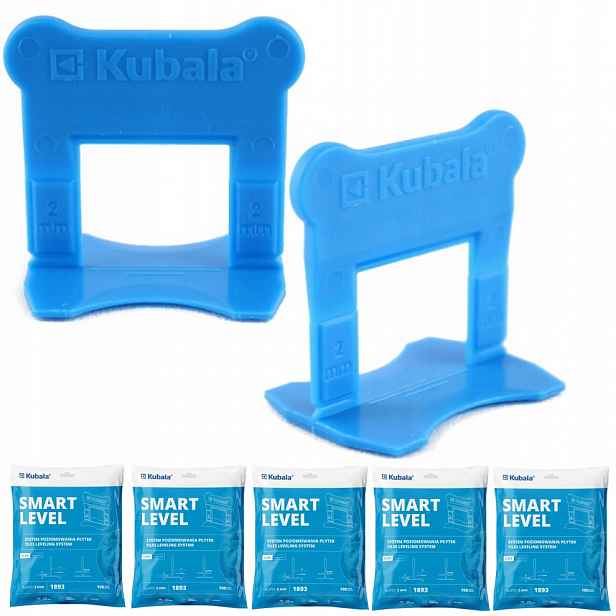 Kubala Smart Level Klipsy Pro Vyrovnávání Dlaždic 2MM Sada 500 Kusů