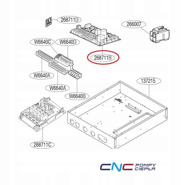 Ovládací deska Lg EBR79735917 Pcb, výkonový modul tepelného čerpadla, část zam.