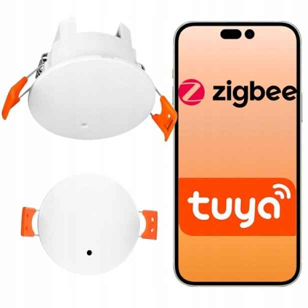 Snímač 24GHz radar přítomnosti pohybu ZigBee Tuya stropní 230V bílý Sone