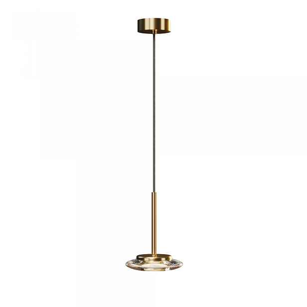 Závěsná Led lampa 6 W Zlatá Lunaris P0649 MaxLight