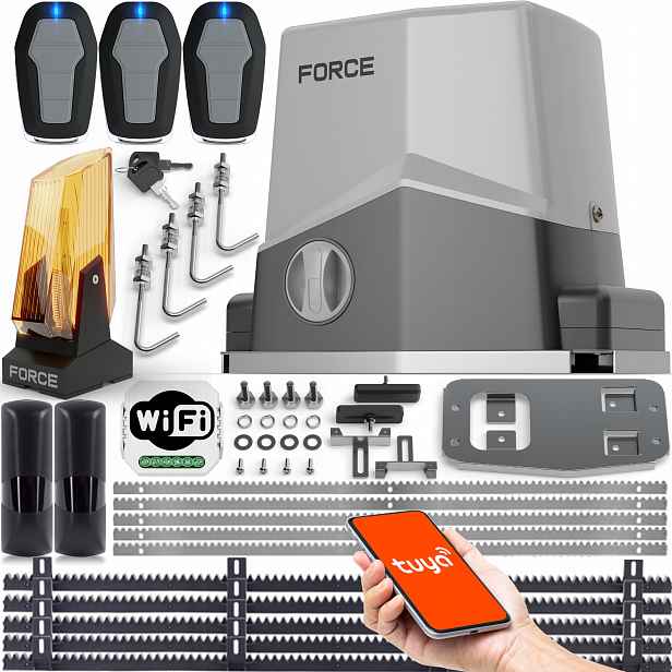 Force Tytan SL600 Pohon Pro Posuvné Brány do 600 kg, Led Lampa, WiFi