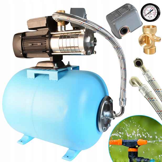 Hydrofor 50L Hydroforová Pumpa 750W 70L/MIN 5 Rotorů Nejvyšší Kvalita