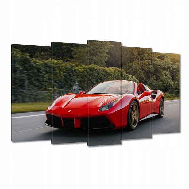 Obrazy 100x60 Červené Ferrari Cesta