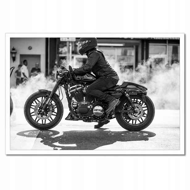 Plakáty v rámu 60x40 Harley Davidson Motocykl