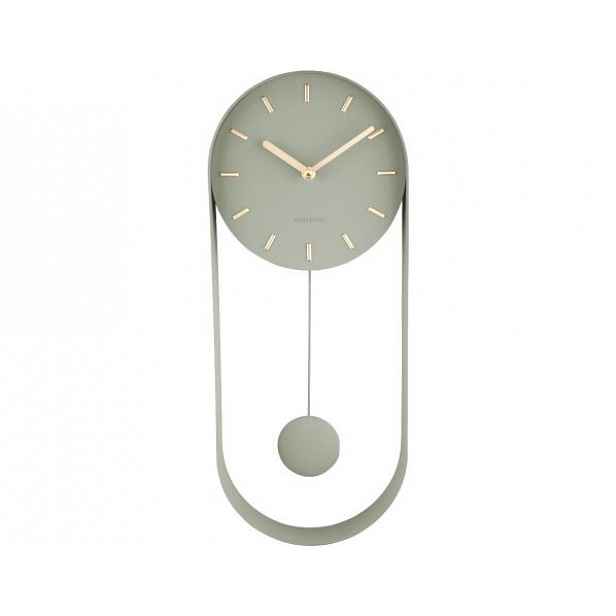 Designové kyvadlové nástěnné hodiny 5822DG Karlsson 50cm