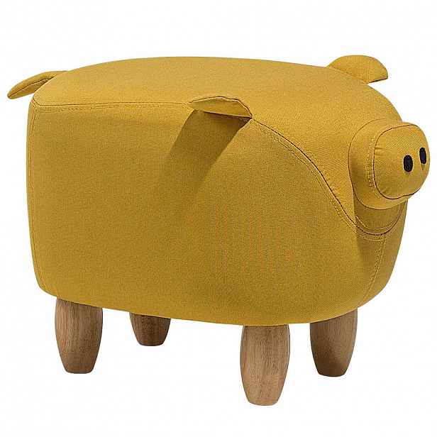 Beliani STOLIČKA VE TVARU ZVÍŘÁTKA Piggy 32/50/35 cm