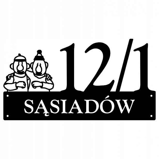 Číslo Na Dům 48 cm Tabule Adresa Ocel 2 mm Grafika 142