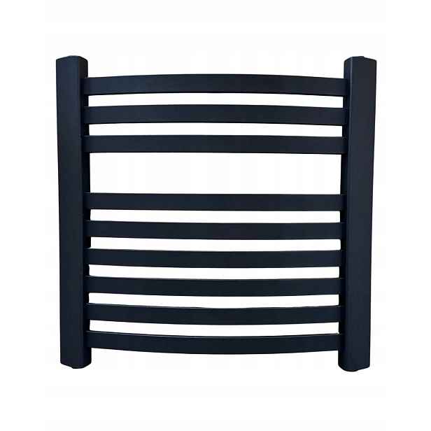 Koupelnový radiátor žebříkový antracit 9 žeber 272 W 550 x 570 mm
