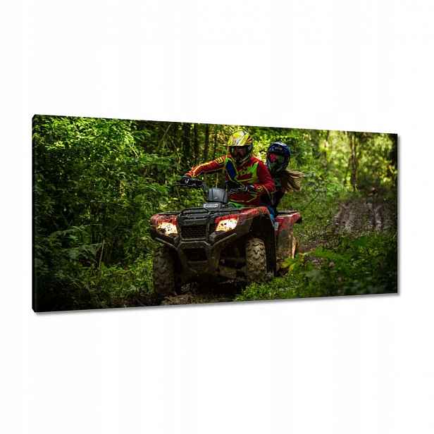 Obrazy 115x55 Quad Čtyři kolečka Terén