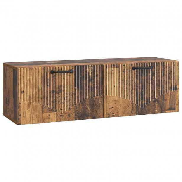 vidaXL Nástěnná TV skříň Staré dřevo 98 x 31 x 30 cm Kompozitní dřevo