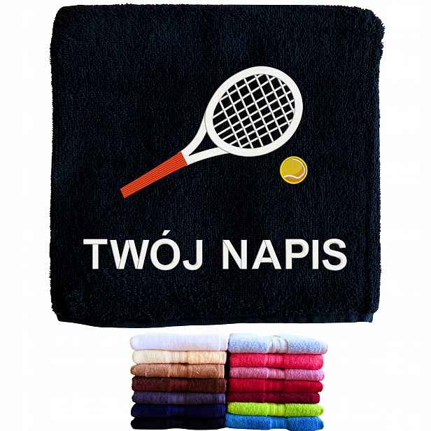 Dárek pro tenistu, fanouška tenisu, sportovce, Ručník s výšivkou, nápis