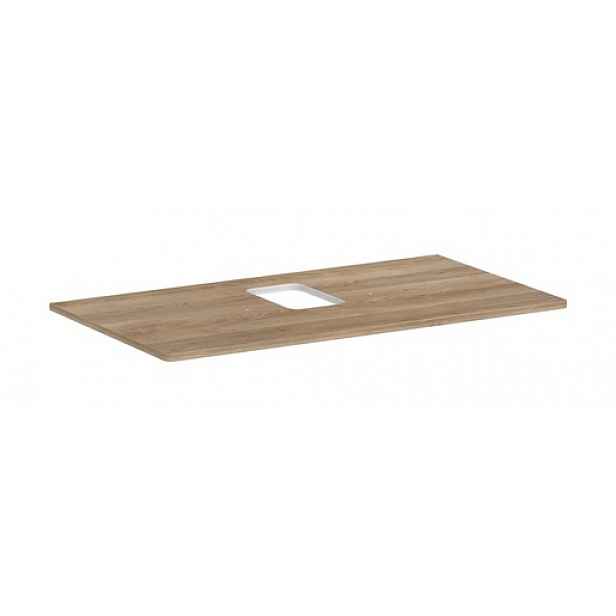 Deska pod umyvadlo Hansgrohe Xelu Q 98x1,6x55 cm přírodní dub 54121230