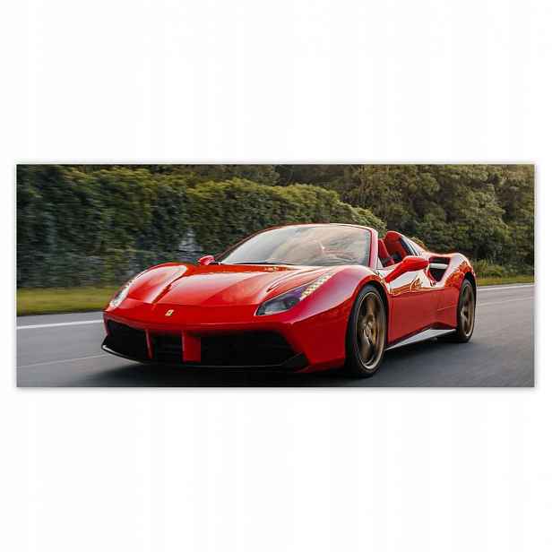 Fototapety 211x91 Červené Ferrari Cesta