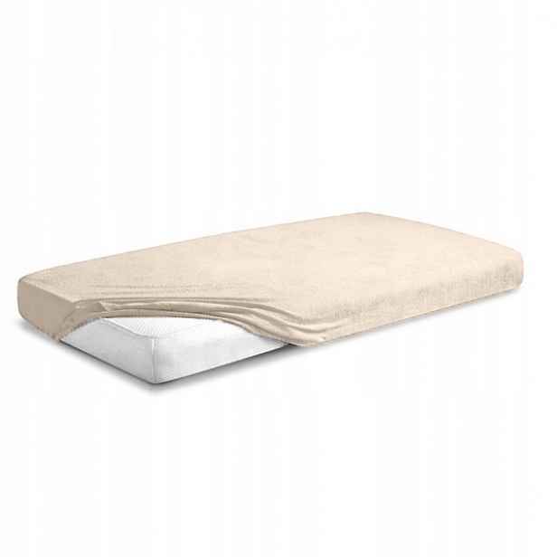 Froté prostěradlo s gumou 200x220 Premium Matex, béžová 15