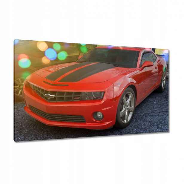 Obrazy 120x70 Chevy Camaro Ss Červené