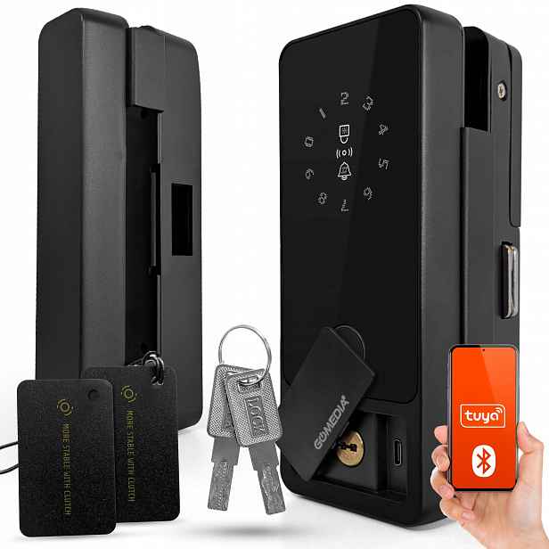 Elektronický inteligentní zámek na dveře ze skla Tuya Smart Bluetooth