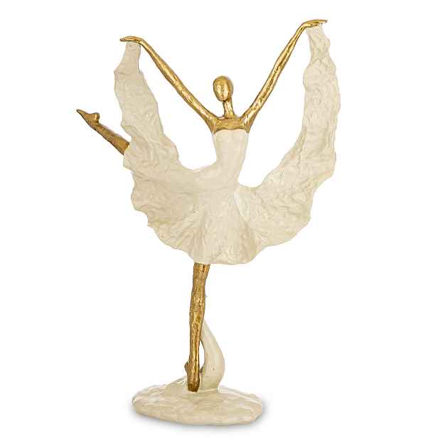 Figurka Žena dekorace Elegantní tanečnice Baletka v dynamickém pohybu