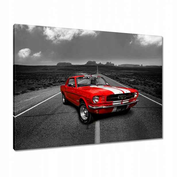 Obrazy 80x60 Červený Ford Mustang Usa