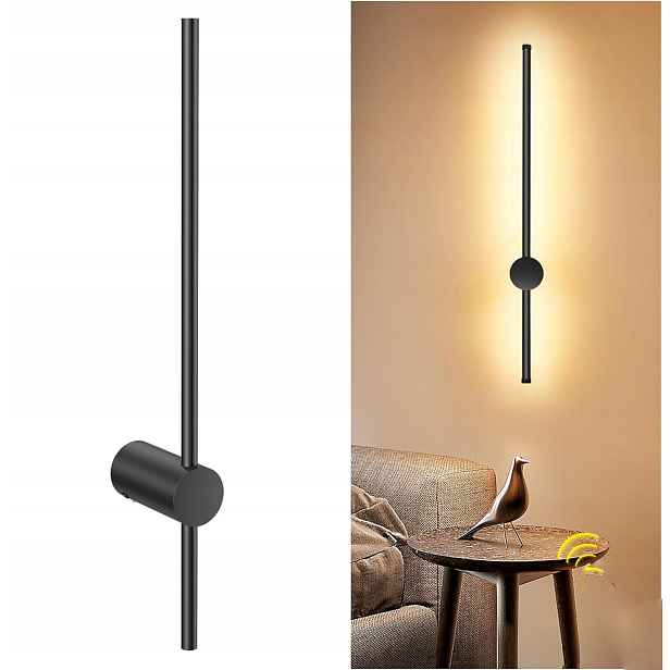 Moderní nástěnná Led lampa 60 cm, lineární nástěnné Led svítidlo z hliníku