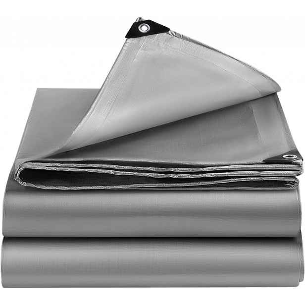 Plachta Plachty 2x3 m Šedá Vyztužená 650 g/m² Silné Pokrytí Plachta Hrubá