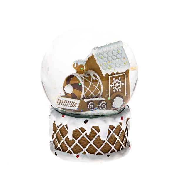 Polyresinové sněžítko (výška 10 cm) Snowy Train – Dakls