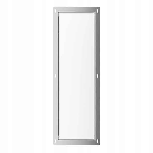 Schránka na kartáč White Glass levá pro zabudování do zdi Bílá