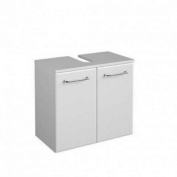 Xora SKŘÍŇKA POD UMYVADLO, vysoce lesklá bílá, bílá, 60/53/33 cm