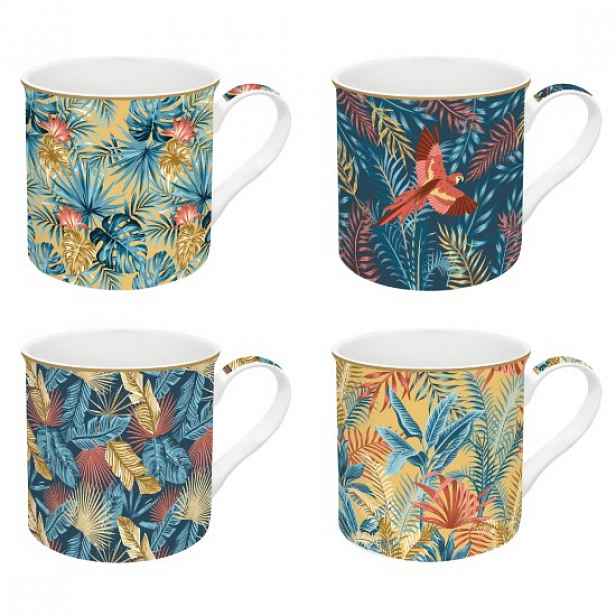 Sada 4 porcelánových hrnků, 300 ml, "Atmosphere Equatorial" - Easy Lif