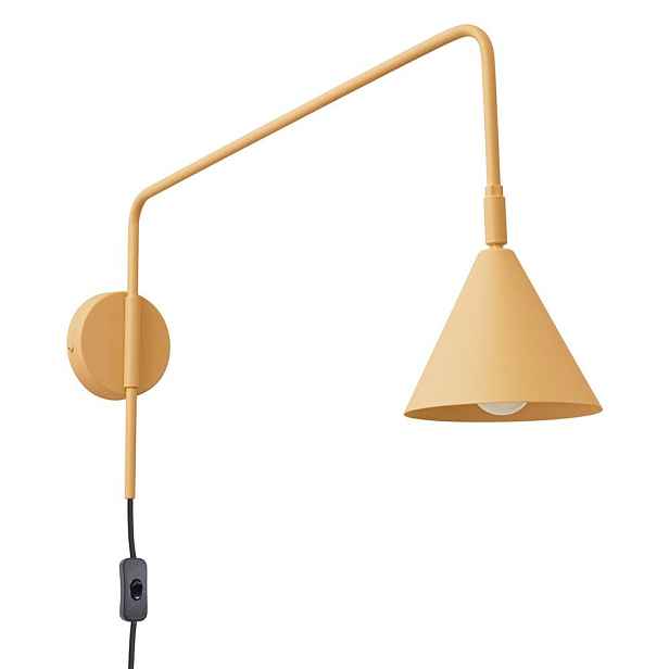 Žluté nástěnné svítidlo do zásuvky ø 14 cm Zylo – Sollux