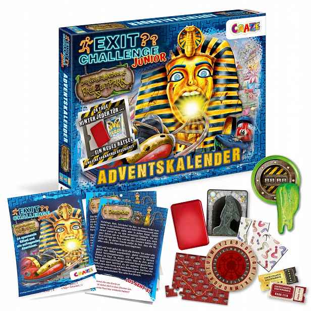 Vánoční Puzzle kalendář Craze Exit Challenge Junior