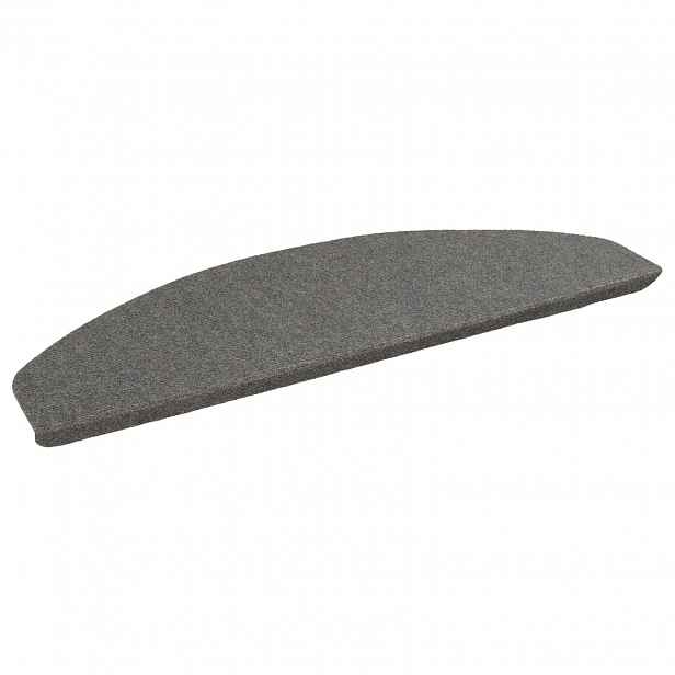vidaXL Samolepicí schodové rohože 15 ks 80 x 24,5 x 3,5 cm Šedá