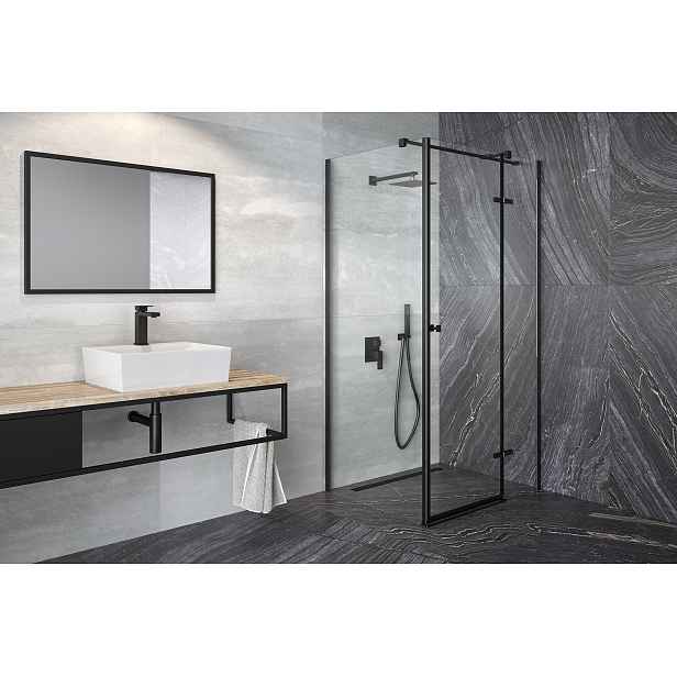 BESCO Olsen Spa  PIXA BCPIXA90CTVEPB - Čtvercový sprchový kout PIXA BLACK
