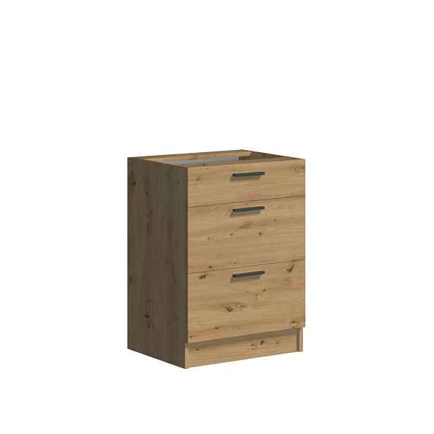 MALLEM, dolní skříňka se zásuvkami D60 3SZ, artisan