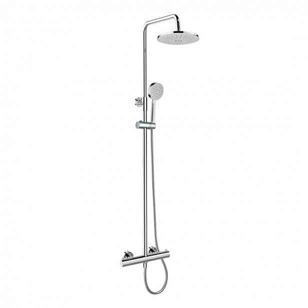 Mereo - Sprchový set s termostatem, průměr 22 cm, 1 proud, chrom CB60104TSA