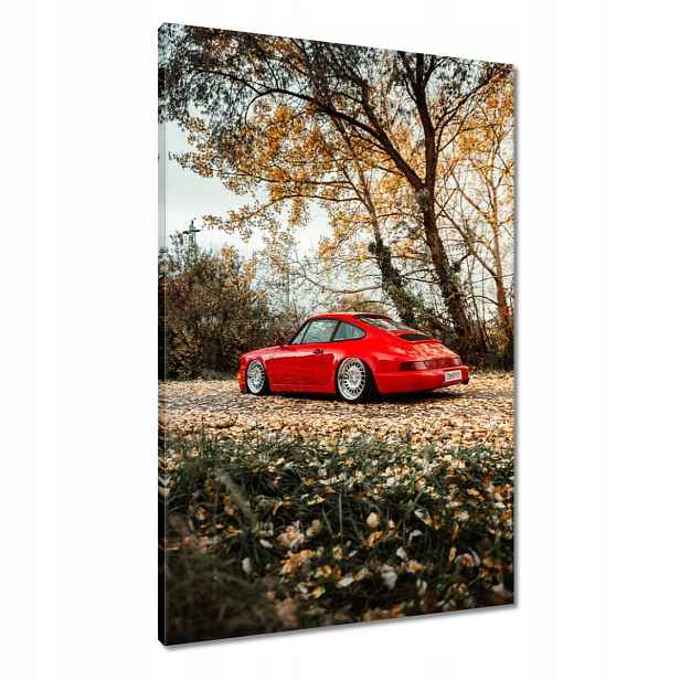 Obrazy 60x90 Červené Porsche Auto