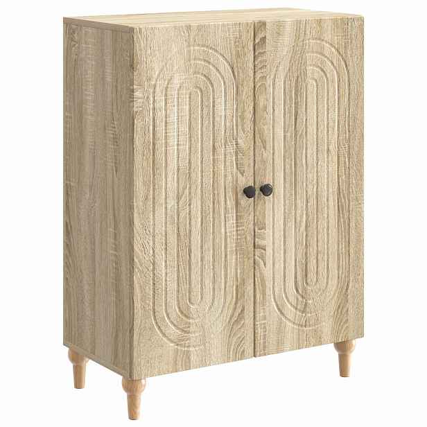 vidaXL Servírovací skříň Dub sonoma 66 x 34,5 x 90 cm Kompozitní dřevo