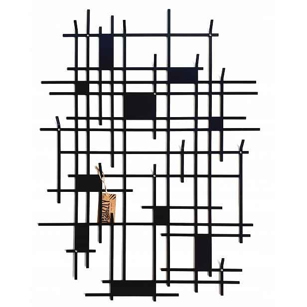 Decorizzly loftový věšák na oblečení na zeď do předsíně gLINE plate