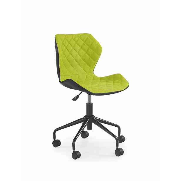 Dětská židle Matio, černá / zelená HELCEL