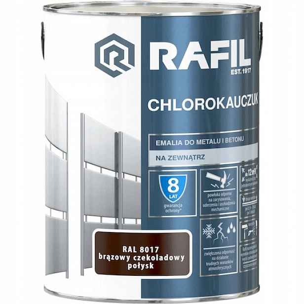 Rafil Chlorkaučukový Smalt 5 L Čokoládově Hnědý Ral 8017 Lesk