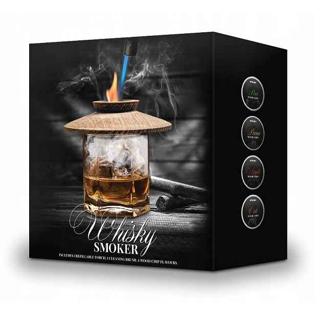 Sada Na Uzení Whisky Smoker Dřevo